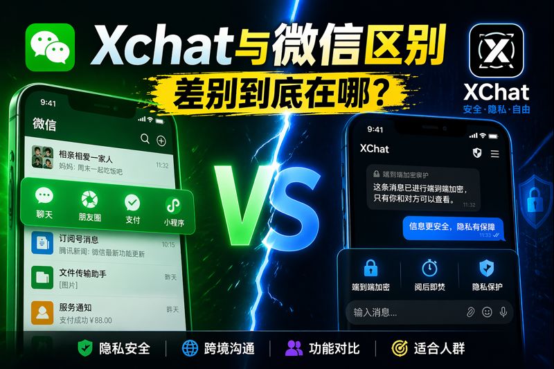Xchat与微信有哪些差异？