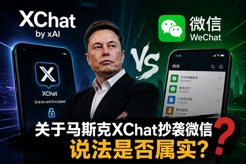 关于马斯克xchat抄袭微信说法是否属实？