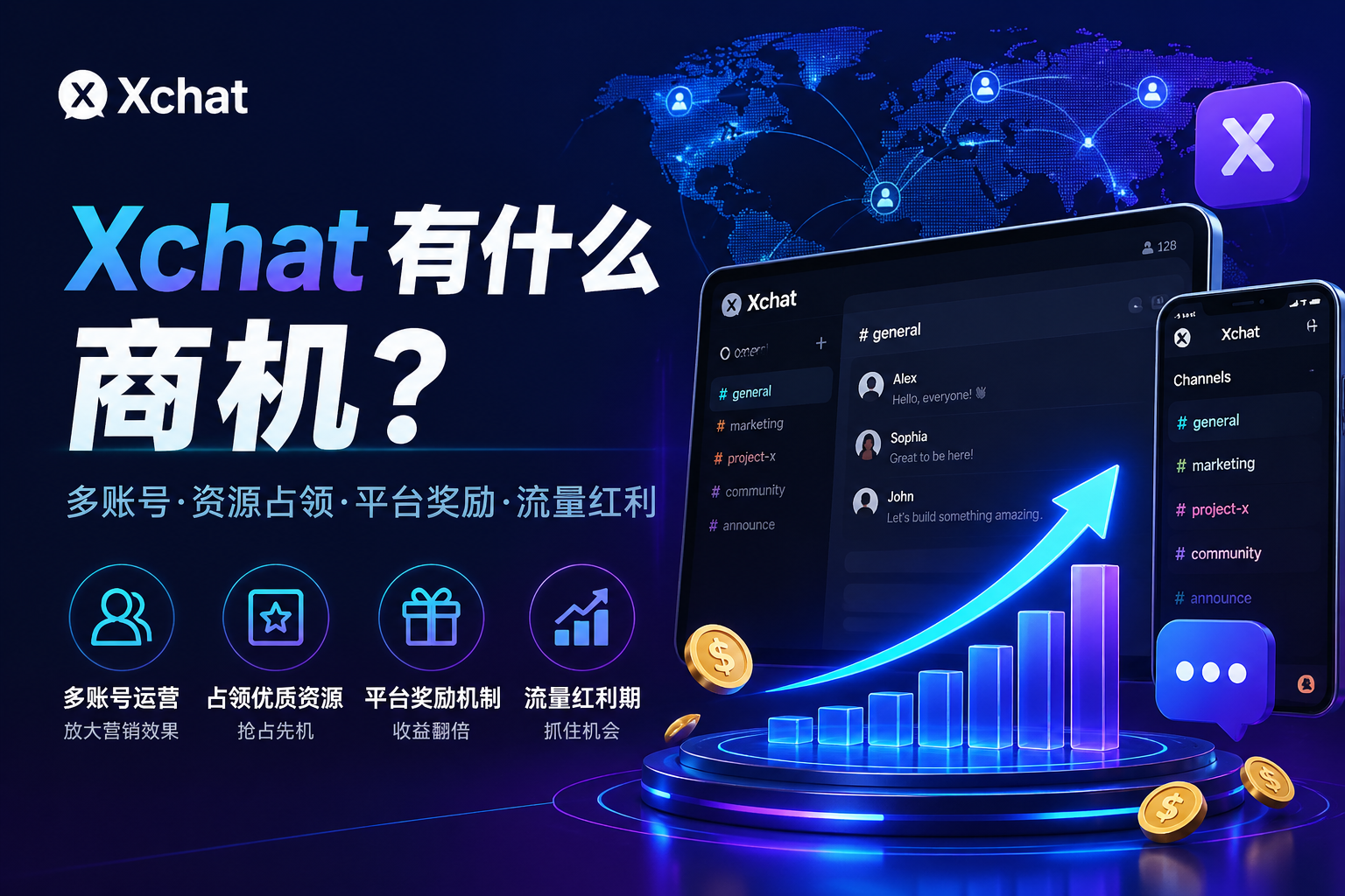 Xchat有什么商机?