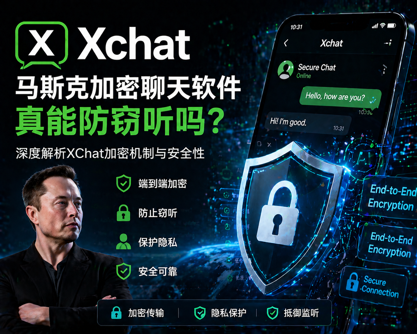 Xchat:马斯克加密聊天软件真能防窃听吗?